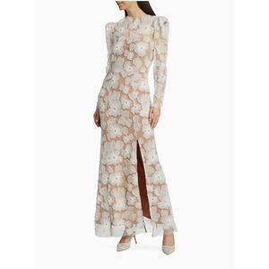 Elliatt White Floral Long Sleeve Dress
